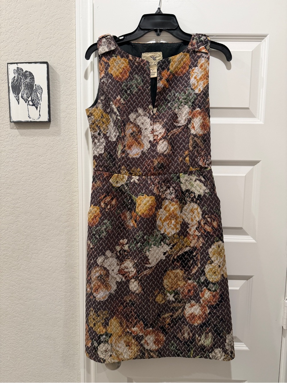 Tabitha Brown Multi Floral Quilted Sheath Dress